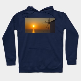 sunset in santorini Hoodie